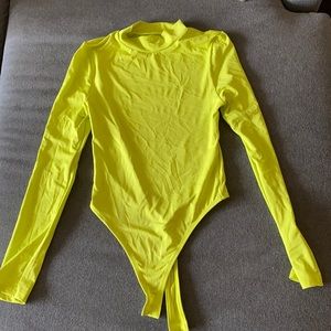 Lime Green Topshop Bodysuit